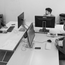 Das Team von "enffi" in ihrem Büro