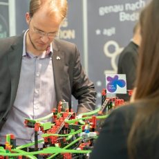 Vorführung des Murmelbahn-Demoprojekts auf der #Eworld2019 als Use Case für Wartung und Monitoring von Kraftwerksanlagen