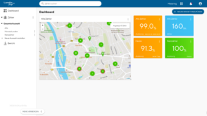 Fernwärme Auslese von Verbrauchsinformationen und Anzeige in einem Dashboard dank NB-IoT Lösung