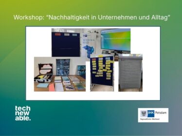Workshop: „Nachhaltigkeit in Unternehmen und Alltag“